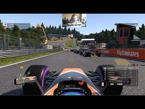 F1 2017 Gameplay Season 2 - Spa-Francorchamps Qualifying And Race - PC 1080P60 HD
