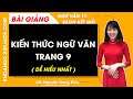 Bài giảng Ngữ văn 11 Kiến thức ngữ văn trang 9