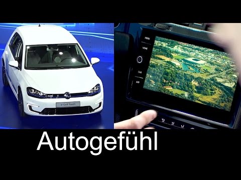 New VW Volkswagen e-Golf Touch gesture interface concept premiere CES Las Vegas 2016
