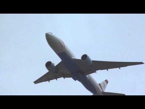 Austrian Airlines Boeing 777-200ER (OE-LPB) takeoff from NRT/RJAA (Tokyo - Narita) RWY 34L