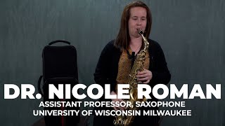Video thumbnail for Dr. Nicole Roman Selmer SAS711 Alto Saxophone Artist Testimonial by connselmerinc