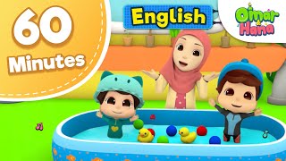 Download lagu Omar & Hana | 60 minutes Compilation of Songs | Islamic Cartoons for kids mp3