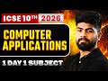 Computer Applications Marathon 1 Day 1 Subject ICSE Class 10 2026