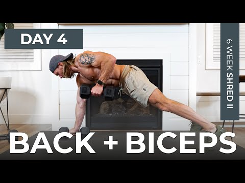 Day 4: 30 Min EXPLOSIVE BACK & BICEPS Workout // 6WS2