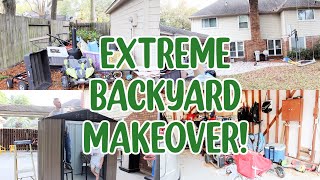 EXTREME BACKYARD & GARAGE CLEAN WITH ME! CLEANING MOTIVATION! CLEAN, DECLUTTER & ORGANIZE WITH ME!