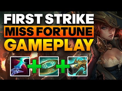 First Strike gives HOW MUCH gold on MF?! - Miss Fortune ADC Gameplay