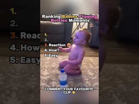 Ranking FUNNIEST Babies Flipping Bottles Moments 👶🥤🤣