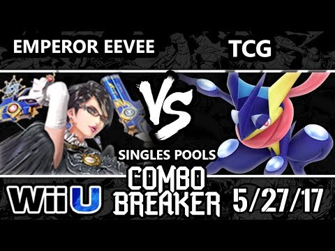 Combo Breaker 2017 Smash 4 - BxA | Emperor Eevee (Bayonetta) vs TCG (Greninja) - WiiU Tournament