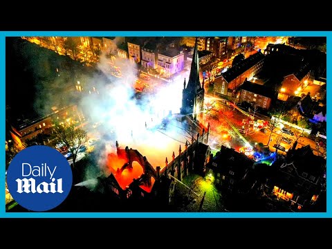 St Mark's: Huge fire inferno destroys north London church