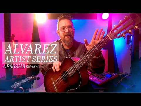 Review of Alvarez Artist Parlor Acoustic Review AP66SHB 12 fret slotted Headstock Guitar