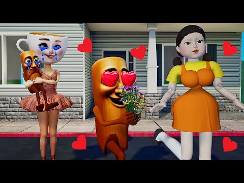 Ballerina Cappuccina Love Story with Tung Tung Sahur in Granny House | Funny Horror Animation