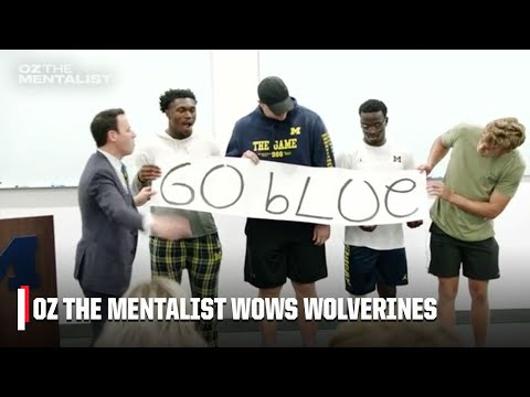 Mentalist Oz Pearlman WOWS Michigan football team with WILD TRICKS 🤯 | ESPN College Football