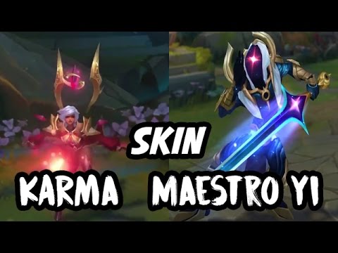 Skin Maestro Yi Hoja Cosmica y Karma Conquistadora - League of Legends - N&M