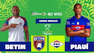 Betim x Piauí, ao vivo. Copa do brasil 2026.