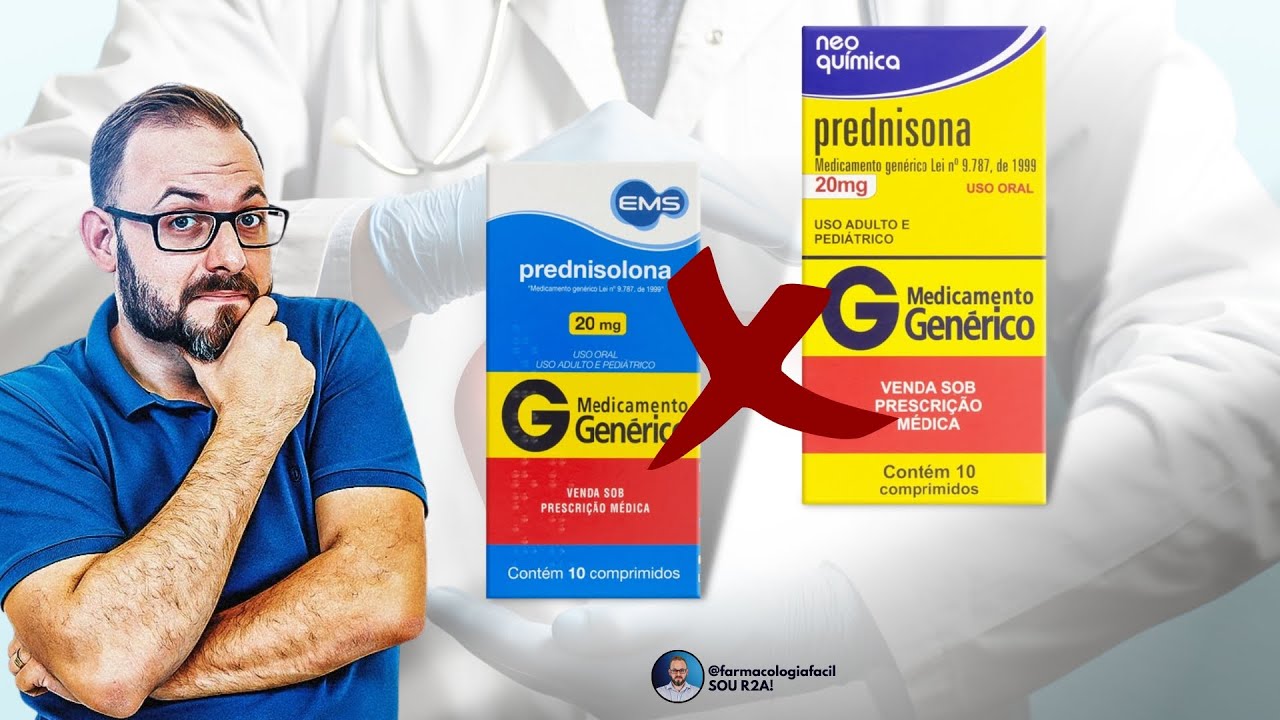 Diferença entre PREDNISONA E PREDNISOLONA | Farmacologia Fácil | Prof. José.