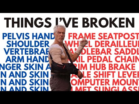 Crash! Smash! Body and bike parts I've broken cycling
