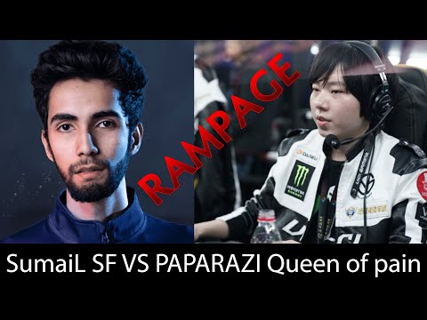 SumaiL Shadow Fiend VS Paparazzi Queen of pain close game with rampage Dota 2