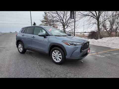 2022 Toyota Corolla Cross LE AWD in Blue for sale at Aurora Toyota in Aurora, ON