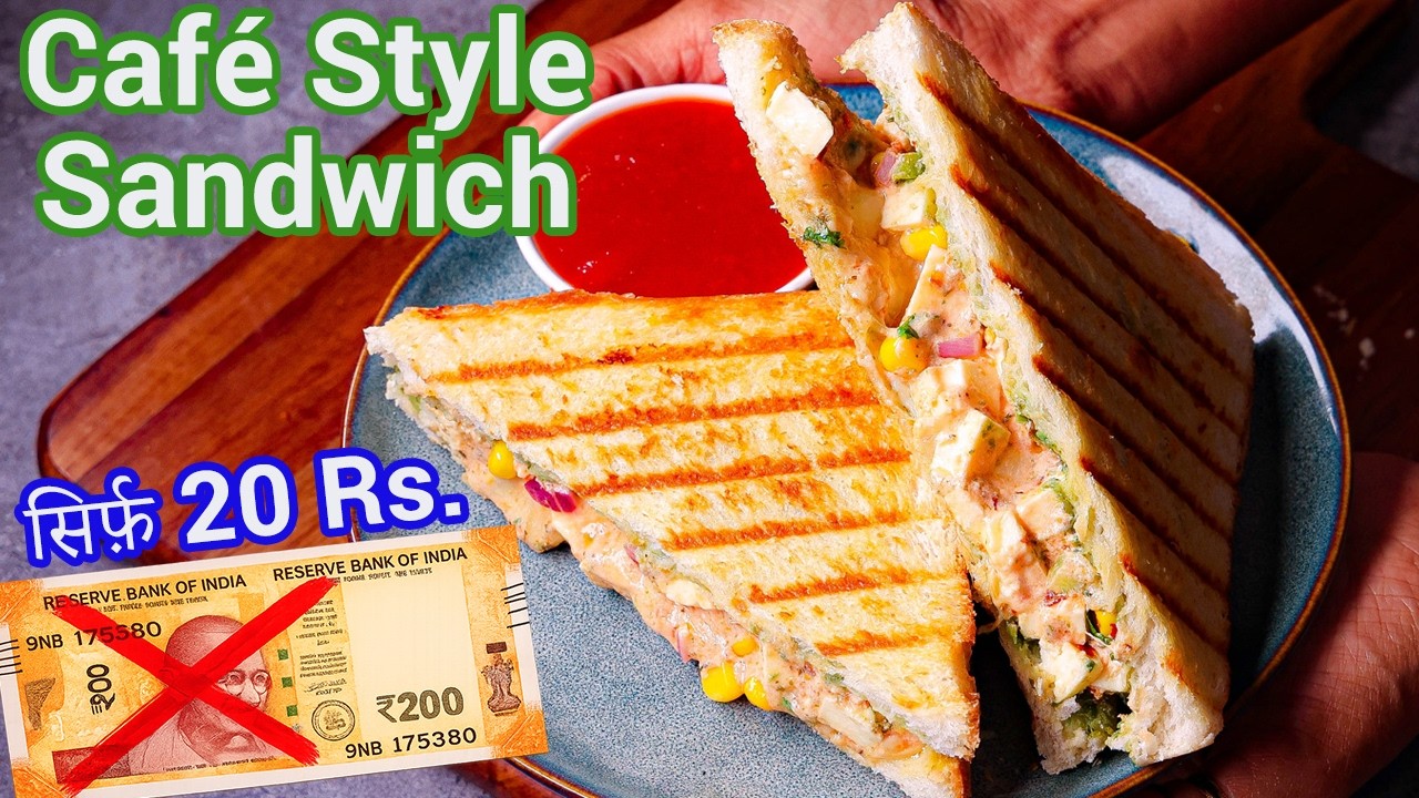 Bombay Style Paneer Corn Sandwich | Grilled Paneer Corn Sandwich Crispy & Loaded - Lunch Box