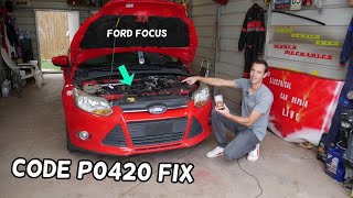 FORD FOCUS ENGINE LIGHT CODE P0420 Catalyst System Efficiency