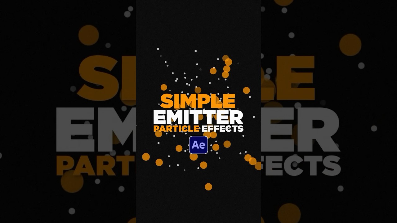 Create Accent Particle Effects in After Effects #tutorial