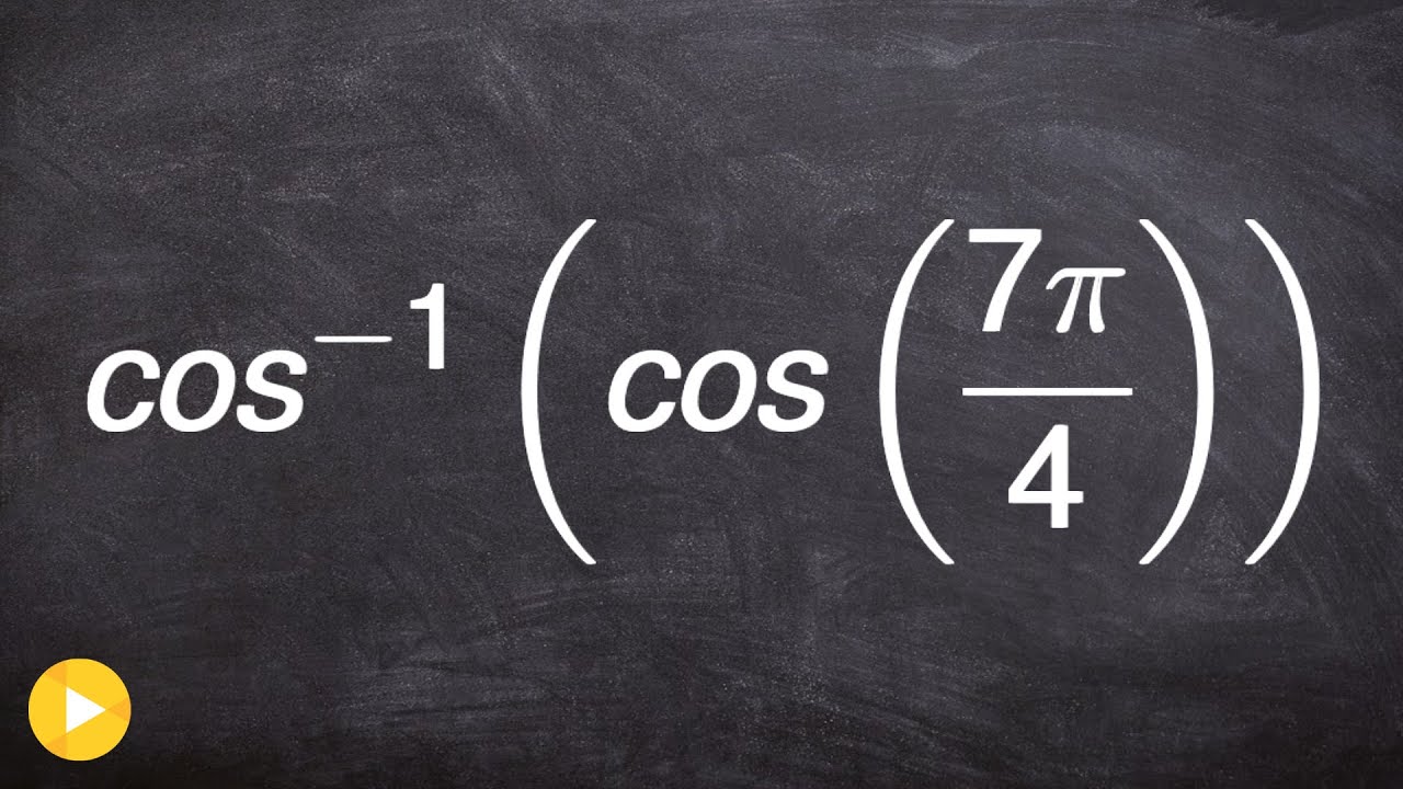 How to evaluate for the composition of two trigonometric functions