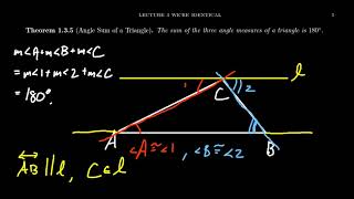 The Angle Sum Triangle Theorem