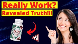 Altai Balance Supplement - Altai Balance Honest Review [2022] - Does Altai Balance Works?