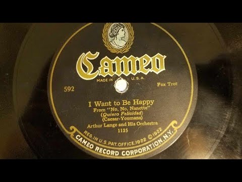 "I Want To Be Happy" ~ Arthur Lange and His Orchestra - Cameo Roaring 20's Dance Music!!