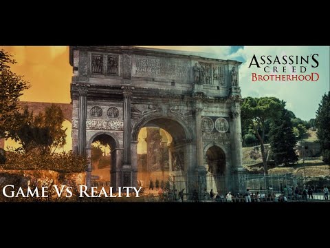 Assassin's Creed: Brotherhood - Game vs Reality - Rome Landmarks