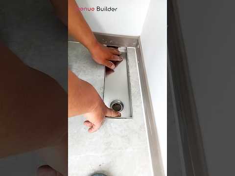 Bathroom Floor Drain installation | #steel floor Drain #construction #shortsfeed
