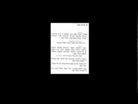 How to Chant Kaddish Shalem on Shabbat