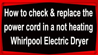 Replace a 3-prong power cord with a 4-prong cord