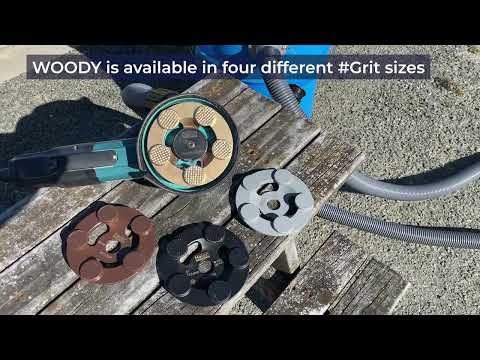 Slide 3 - WOODY★★★ | cup grind wheel | 125mm | GOLD | #30 (video)