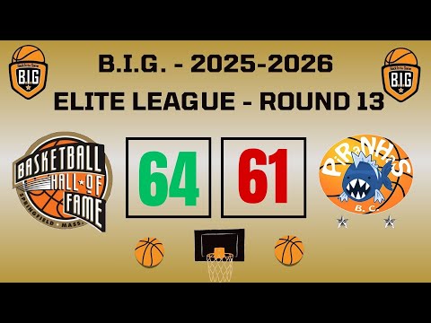 Naismiths Pioneers 64-61 Piranhas BC (Round13-Elite-15/02/2026)