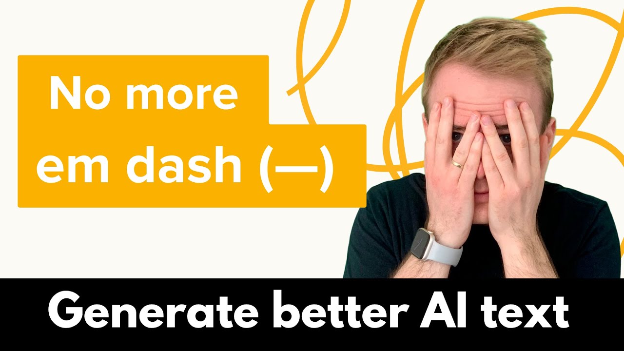 Stop Chatgpt / OpenAI using em dash (—) in AI Generated Text thumbnail