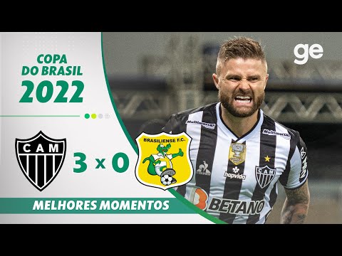 Gols e lances de Brasiliense x Atlético Mineiro
