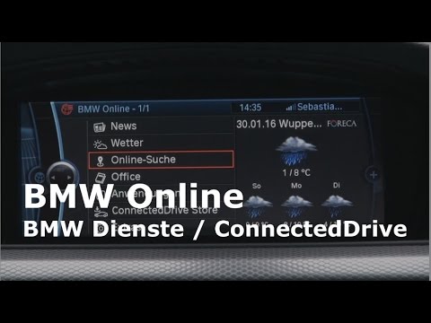 BMW Online Dienste ConnectedDrive CIC Menü Überblick E90 E91 E92 E93
