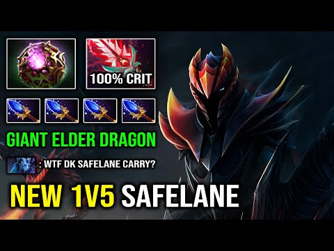 NEW 1v5 Safelane Carry 10K MMR Dragon Knight Level 4 Elder Form Octarine + Scepter Dota 2