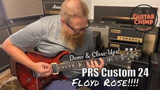 Video thumbnail for 2014 PRS Paul Reed Smith Custom 24 Floyd Rose Fire Red Burst by Guitar Chimp