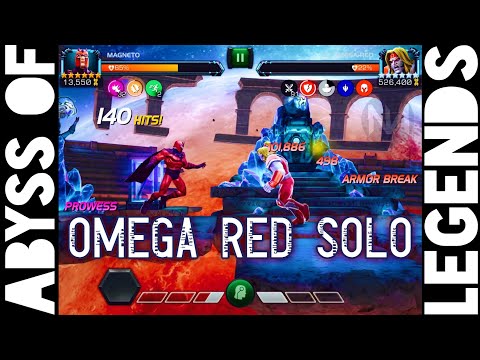 Abyss of Legends Omega Red Solo with Magneto - 6 Star Rank 3