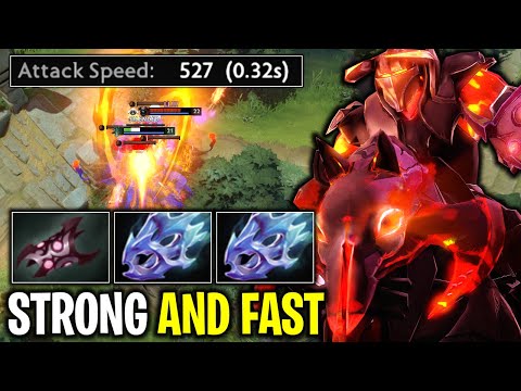 STRONG AND FAST CHAOS KNIGHT 2x MOON SHARD MAX ATTACK SPEED | DOTA 2