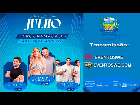 Terceira Noite de Festa de Julho 2026 - Parnamirim Pernambuco