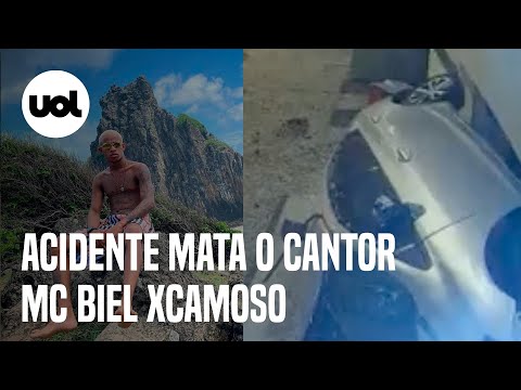 MC Biel Xcamoso morre em acidente de carro: Vídeo mostra momento da batida