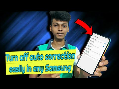 How to turn off auto correction in any samsung phone