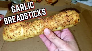 SBARRO Garlic Breadsticks Food Review