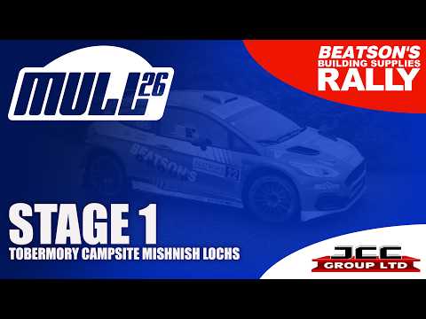 LIVE! Beatson's Building Supplies Mull 26 Rally - Stage 1