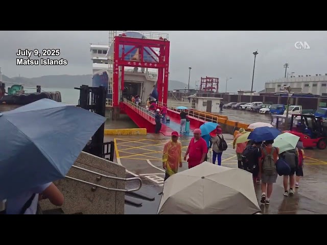 Thunderstorm grounds flights in Matsu, passengers rerouted by ferry