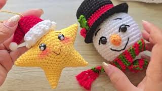 Aprende a tejer esta HERMOSA ESTRELLA A CROCHET ⭐ ¡Ideal para decorar o regalar! 🎁