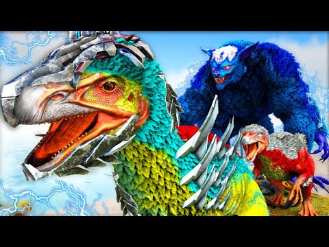 Finalmente Domei e Evolui o THEREZZINOSSAURO Bio Elétrico (Ark Evolution #31) Dinossauro